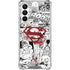 DC Comics Superman Comic Pattern Logo in Red Galaxy A16 5G Clear Case
