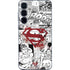 DC Comics Superman Comic Pattern Logo in Red Galaxy A35 5G Skin