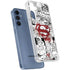 DC Comics Superman Comic Pattern Logo in Red Galaxy A55 5G Clear Case