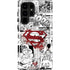 DC Comics Superman Comic Pattern Logo in Red Galaxy S25 Ultra Impact Case