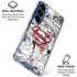 DC Comics Superman Comic Pattern Logo in Red Galaxy S25 FE Clear Case