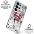 DC Comics Superman Comic Pattern Logo in Red Galaxy S25 Ultra Clear Case