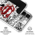 DC Comics Superman Comic Pattern Logo in Red Galaxy S26 Clear Case