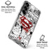 DC Comics Superman Comic Pattern Logo in Red Galaxy S26 Clear Case