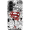 DC Comics Superman Comic Pattern Logo in Red Galaxy S26 Impact Case