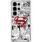 DC Comics Superman Comic Pattern Logo in Red Galaxy S26 Ultra Clear Case