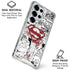 DC Comics Superman Comic Pattern Logo in Red Galaxy S26 Ultra Clear Case