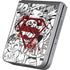 DC Comics Superman Comic Pattern Logo in Red Galaxy Z Flip6 Skin