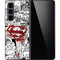 DC Comics Superman Comic Pattern Logo in Red Galaxy Z Fold5 5G Skin
