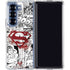 DC Comics Superman Comic Pattern Logo in Red Galaxy Z Fold6 Clear Case