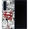 DC Comics Superman Comic Pattern Logo in Red Galaxy Z Fold6 Skin