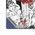DC Comics Superman Comic Pattern Logo in Red Galaxy Z Fold6 Skin
