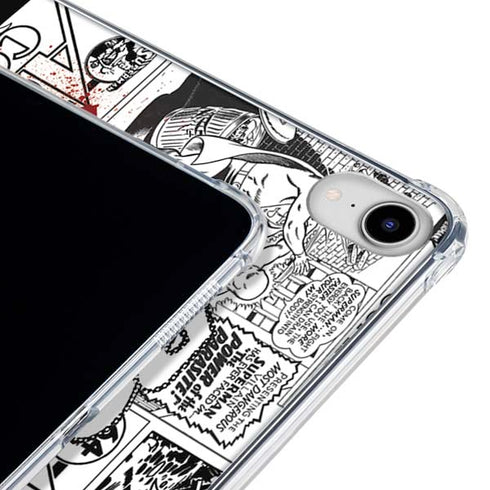 DC Comics Superman Comic Pattern Logo in Red iPad 11th Gen (2025) Clear Case