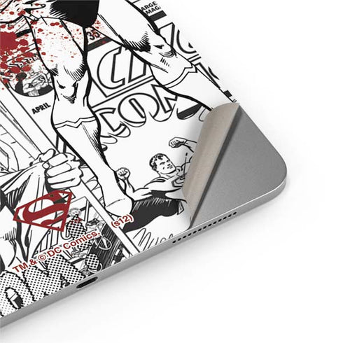 DC Comics Superman Comic Pattern Logo in Red Apple iPad Air Skin
