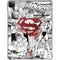 DC Comics Superman Comic Pattern Logo in Red iPad Pro 11in (2024) Clear Case