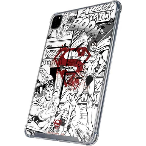 DC Comics Superman Comic Pattern Logo in Red iPad Cases