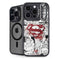 DC Comics Superman Comic Pattern Logo in Red iPhone 14 Pro Kickstand Case