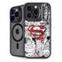 DC Comics Superman Comic Pattern Logo in Red iPhone 14 Pro Kickstand Case