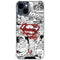 DC Comics Superman Comic Pattern Logo in Red iPhone 15 Clear Case