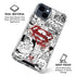 DC Comics Superman Comic Pattern Logo in Red iPhone 15 Clear Case