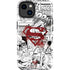 DC Comics Superman Comic Pattern Logo in Red iPhone 15 Impact Case