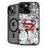 DC Comics Superman Comic Pattern Logo in Red iPhone 15 Kickstand Case