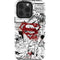 DC Comics Superman Comic Pattern Logo in Red iPhone 15 Pro Impact Case