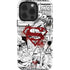 DC Comics Superman Comic Pattern Logo in Red iPhone 15 Pro Impact Case