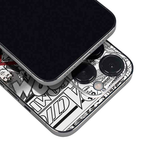 DC Comics Superman Comic Pattern Logo in Red iPhone 15 Pro Max Skin