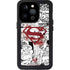 DC Comics Superman Comic Pattern Logo in Red iPhone 15 Pro Waterproof Case