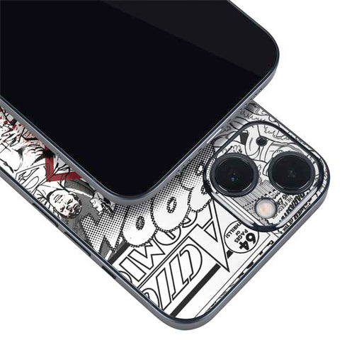 DC Comics Superman Comic Pattern Logo in Red iPhone 15 Skin