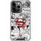 DC Comics Superman Comic Pattern Logo in Red iPhone 16 Pro Clear Case