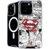 DC Comics Superman Comic Pattern Logo in Red iPhone 16 Pro MagSafe Case