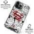 DC Comics Superman Comic Pattern Logo in Red iPhone 16 Pro Max Clear Case
