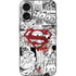 DC Comics Superman Comic Pattern Logo in Red iPhone 16 Skin