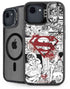 DC Comics Superman Comic Pattern Logo in Red iPhone 16e Kickstand Case