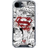 DC Comics Superman Comic Pattern Logo in Red iPhone 16e Clear Case