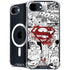 DC Comics Superman Comic Pattern Logo in Red iPhone 16e MagSafe Case