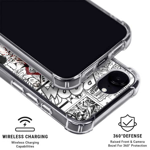 DC Comics Superman Comic Pattern Logo in Red iPhone 16e MagSafe Case