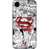 DC Comics Superman Comic Pattern Logo in Red iPhone 16e Skin