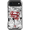 DC Comics Superman Comic Pattern Logo in Red iPhone 17 Air Clear Case