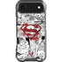 DC Comics Superman Comic Pattern Logo in Red iPhone 17 Air Clear Case