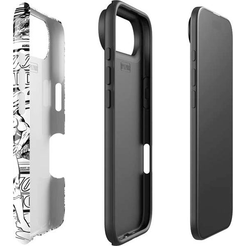 DC Comics Superman Comic Pattern Logo in Red iPhone 17 Air Impact Case