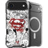 DC Comics Superman Comic Pattern Logo in Red iPhone 17 Air MagSafe Case