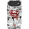 DC Comics Superman Comic Pattern Logo in Red iPhone 17 Air Magsafe Impact Case