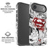 DC Comics Superman Comic Pattern Logo in Red iPhone 17 Air Magsafe Impact Case