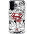 DC Comics Superman Comic Pattern Logo in Red iPhone 17 Clear Case