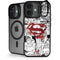 DC Comics Superman Comic Pattern Logo in Red iPhone 17 Kickstand Case