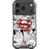 DC Comics Superman Comic Pattern Logo in Red iPhone 17 Pro Clear Case