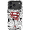 DC Comics Superman Comic Pattern Logo in Red iPhone 17 Pro Impact Case